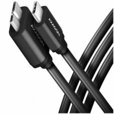 Axagon Data and power suply USB 3.2 Gen1 cable lengh 1 m. 3A. Black. Axagon Data and power suply USB 3.2 Gen1 cable lengh 1 m. 3A. Black.