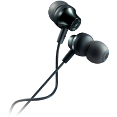 CANYON Stereo earphones with microphone, metallic shell, 1.2M, dark gray