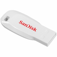 SanDisk Cruzer Blade USB Flash Drive 16GB White, EAN: 619659099237