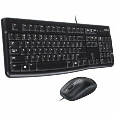 LOGITECH MK120 Corded Combo - BLACK - USB - US INT'L