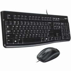 LOGITECH MK120 Corded Combo - BLACK - USB - US INT'L