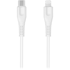 CANYON MFI-4, Type C Cable To MFI Lightning for Apple, PVC Mouling,Function: with full feature( data transmission and PD charging) Output:5V/2.4A, OD:3.5mm, cable length 1.2m, 0.026kg,Color:White