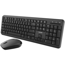 Wireless combo set,Wireless keyboard with Silent switches,105 keys,RU layout,optical 3D Wireless mice 100DPI black