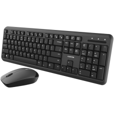 Wireless combo set,Wireless keyboard with Silent switches,105 keys,HU layout,optical 3D Wireless mice 100DPI black