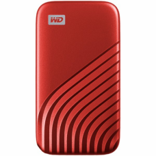 WD 500GB My Passport SSD - Portable SSD, up to 1050MB/s Read and 1000MB/s Write Speeds, USB 3.2 Gen 2 - Red, EAN: 619659185640
