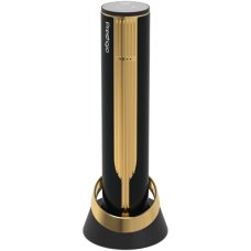 Prestigio Maggiore, smart wine opener, 100% automatic, opens up to 70 bottles without recharging, foil cutter included, premium design, 480mAh battery, Dimensions D 48*H228mm, black + gold color. Prestigio Maggiore, smart wine opener, 100% automatic, opens up to 70 bottles without recharging, foil cutter included, premium design, 480mAh battery, Dimensions D 48*H228mm, black + gold color.