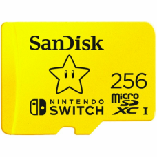 SanDisk microSDXC card for Nintendo Switch 256GB, up to 100MB/s Read, 60MB/s Write, U3, C10, A1, UHS-1, EAN: 619659173869