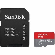 SANDISK Ultra microSDXC 128GB + SD Adapter 100MB/s Class 10 UHS-I SANDISK Ultra microSDXC 128GB + SD Adapter 100MB/s Class 10 UHS-I