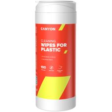 CANYON CCL12, Plastic Cleaning Wipes, Non-woven wipes impregnated with a special cleaning composition, with antistatic and disinfectant effects, 100 wipes, 80x80x186mm, 0.258kg