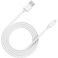 CANYON Lightning USB Cable for Apple, round, 1M, White