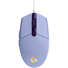 LOGITECH G102 LIGHTSYNC Corded Gaming Mouse - LILAC - USB - EER