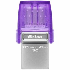 Kingston 64GB DataTraveler microDuo 3C 200MB/s dual USB-A + USB-C Kingston 64GB DataTraveler microDuo 3C 200MB/s dual USB-A + USB-C