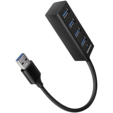 AXAGON HUE-M1AL 4x USB 3.2 Gen 1 MINI hub, metal, 1.2m USB-A cable