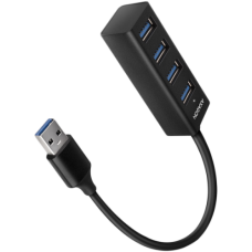 AXAGON HUE-M1AL 4x USB 3.2 Gen 1 MINI hub, metal, 1.2m USB-A cable