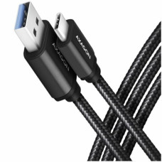 Axagon Data and charging USB 3.2 Gen1 cable lengh 2 m. 3A. Black braided. Axagon Data and charging USB 3.2 Gen1 cable lengh 2 m. 3A. Black braided.