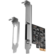 Axagon PCI-Express card with one parallel port. Low profile. Axagon PCI-Express card with one parallel port. Low profile.