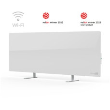 AENO Premium Eco Smart Heater, 700W, Tempered glass, Infrared+convection heating type, Plug type: Europe (E/F type), WHITE AENO Premium Eco Smart Heater, 700W, Tempered glass, Infrared+convection heating type, Plug type: Europe (E/F type), WHITE