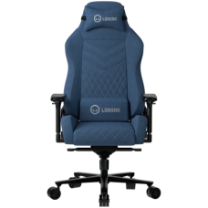 LORGAR Ace 422, Gaming chair, Anti-stain durable fabric, 1.8 mm metal frame, multiblock mechanism, 4D armrests, 5 Star aluminium base, Class-4 gas lift, 75mm PU casters, Blue