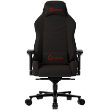 LORGAR Ace 422, Gaming chair, Anti-stain durable fabric, 1.8 mm metal frame, multiblock mechanism, 4D armrests, 5 Star aluminium base, Class-4 gas lift, 75mm PU casters, Black + red