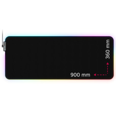 Lorgar Steller 919, Gaming mouse pad, High-speed surface, anti-slip rubber base, RGB backlight, USB connection, Lorgar WP Gameware support, size: 900mm x 360mm x 3mm, weight 0.635kg