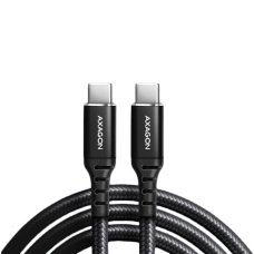 Axagon Data and charging USB 2.0 cable length 3 m. 3A. PD 60W, 3A. Black braided.