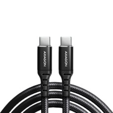 Axagon Data and charging USB 2.0 cable 1.5 m long. PD 60W, 3A. Black braided. Axagon Data and charging USB 2.0 cable 1.5 m long. PD 60W, 3A. Black braided.