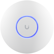 UBIQUITI U6+, WiFi 6, 4 spatial streams, 140 m² (1,500 ft²) coverage, 300+ connected devices, Powered using PoE, GbE uplink.