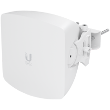 UBIQUITI Wave AP; Max. throughput: 5.4 Gbps (2.7 Gbps duplex); 30° sector coverage; 5 GHz weatherproof backup radio (Max. throughput: 800 Mbps); 2.5 GbE and (1) 10G SFP+ WAN ports; Integrated GPS & Bluetooth; 15 client capacity: Wave Pro (8 km link ra