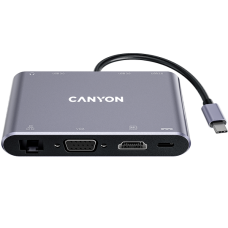 CANYON hub DS-14 8in1 4k USB-C Dark Grey