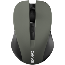 CANYON MW-1 2.4GHz wireless optical mouse with 4 buttons, DPI 800/1200/1600, Gray, 103.5*69.5*35mm, 0.06kg