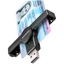 Axagon Foldable pocket USB-A contact Smart / ID card reader. Axagon Foldable pocket USB-A contact Smart / ID card reader.