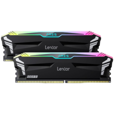 Lexar 32GB Kit (2x16GB) Ares DDR5 6000 CL30 1.35V Memory with heatsink and RGB lighting,Dual pack, Black Color, EAN: 843367132096