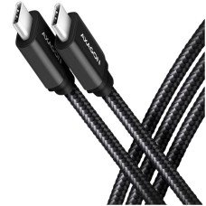 Axagon Data and charging USB 3.2 Gen 1 cable length 1 m. PD 60W, 3A. Black braided. Axagon Data and charging USB 3.2 Gen 1 cable length 1 m. PD 60W, 3A. Black braided.