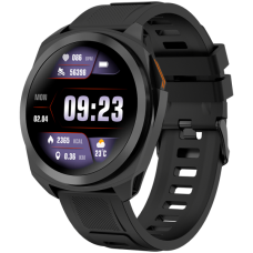 CANYON Maverick SW-83,Smart Watch, Realtek 8762DT, IPS1.32'' 360x360, ARM Cortex-M4F,RAM192KB/ROM128MB, 400mAh 3.8v,GPS,128 Sport modes,IP68,STRAVA support,Real-Time Heart Rate & SpO2, black case & silicone strap 46*45.4mm 259*20mm, black