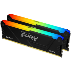 Kingston 32GB 3200MT/s DDR4 CL16 DIMM (Kit of 2) FURY Beast RGB