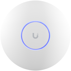 UBIQUITI U6 Long-Range; WiFi 6; 8 spatial streams; 185 m² (2,000 ft²) coverage; 350+ connected devices; Powered using PoE+; GbE uplink.