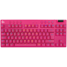 LOGITECH G PRO X TKL LIGHTSPEED Mechanical Gaming Keyboard - MAGENTA - US INT'l - TACTILE LOGITECH G PRO X TKL LIGHTSPEED Mechanical Gaming Keyboard - MAGENTA - US INT'l - TACTILE