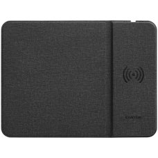 CANYON MP-W5, Mouse Mat with wireless charger, Input 5V/2A,9V2A Output 5W/7.5W/10W, 324*244*6mm, USB Type C cable length 1m, Black, 220g