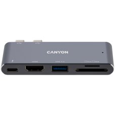 CANYON hub DS-5 5in1 Thunderbolt 3 4k Space Grey