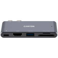 CANYON hub DS-5 5in1 Thunderbolt 3 4k Space Grey