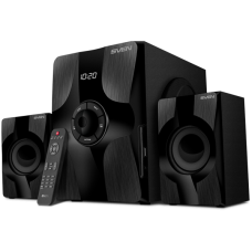 2.1 speakers SVEN MS-315, black, Bluetooth, FM, USB, Display, RC unit, power output 20W+2x13W (RMS)