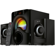 2.1 speakers SVEN MS-312, black, Bluetooth, FM, USB, Display, RC unit, power output 20W+2x10W (RMS)