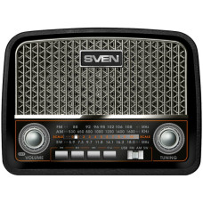 Speaker SVEN SRP-555, black-silver (3W, FM/AM/SW, USB, SD/microSD, battery) Speaker SVEN SRP-555, black-silver (3W, FM/AM/SW, USB, SD/microSD, battery)