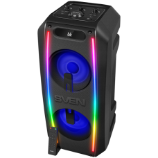 Speaker SVEN PS-740, black (100W, TWS, Bluetooth, FM, USB, microSD, LED-display, 4400mA*h)