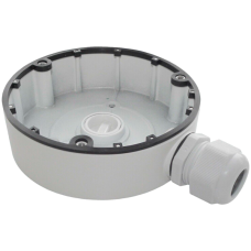 Hikvision Junction box, Φ126.7 mm × 35 mm, Aluminum, white