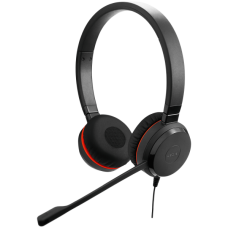 JABRA EVOLVE 30 II UC Stereo USB Headband, Noise cancelling, USB and 3.5 connectivity, with mute-button and volume control on the cord, with leather ear cushion