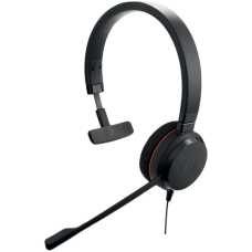 JABRA EVOLVE 20 MS Mono USB Headband, Noise cancelling,USB connector, with mute-button and volume control on the cord, with foam ear cushion, Microsoft optimized