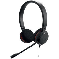 JABRA EVOLVE 20 UC Stereo USB Headband, Noise cancelling, USB connector, with mute-button and volume control on the cord, with foam ear cushion