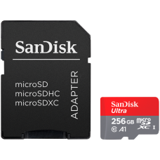 SanDisk Ultra microSDXC 256GB + SD Adapter 150MB/s  A1 Class 10 UHS-I, EAN: 619659200565