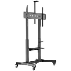 ONKRON Motorized mobile stand for TV or interactive panels 50"-100", up to 130kg, black